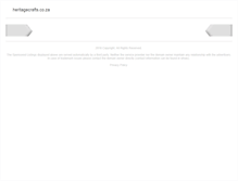 Tablet Screenshot of heritagecrafts.co.za